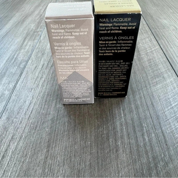 MARY KAY Rosy Encore NAIL LACQUER and Gallery Gray  • NEW - Picture 3 of 5